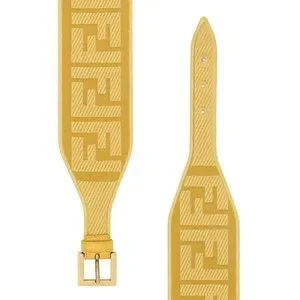 Fendi | Accessories | Fendi Ff Jacquard Waist Belt Yellow 